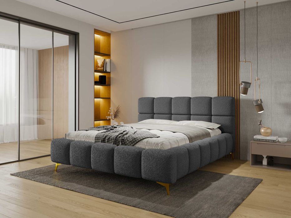 Łóżko Sypialnianie z Pojemnikiem + stelaż metalowy Cloud PRODUCENT