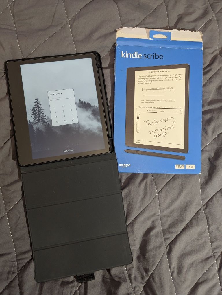 Kindle scribe 64 GB з ручкою та в чохлі ідеал