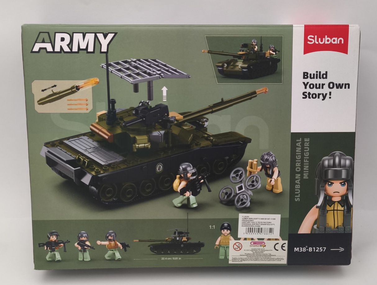 Klocki Sluban Army czołg 326 elementów