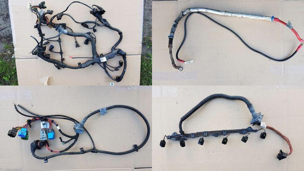 Wiązka silnika N57 bmw e90 UK wtrysków rozrusznika alternatora