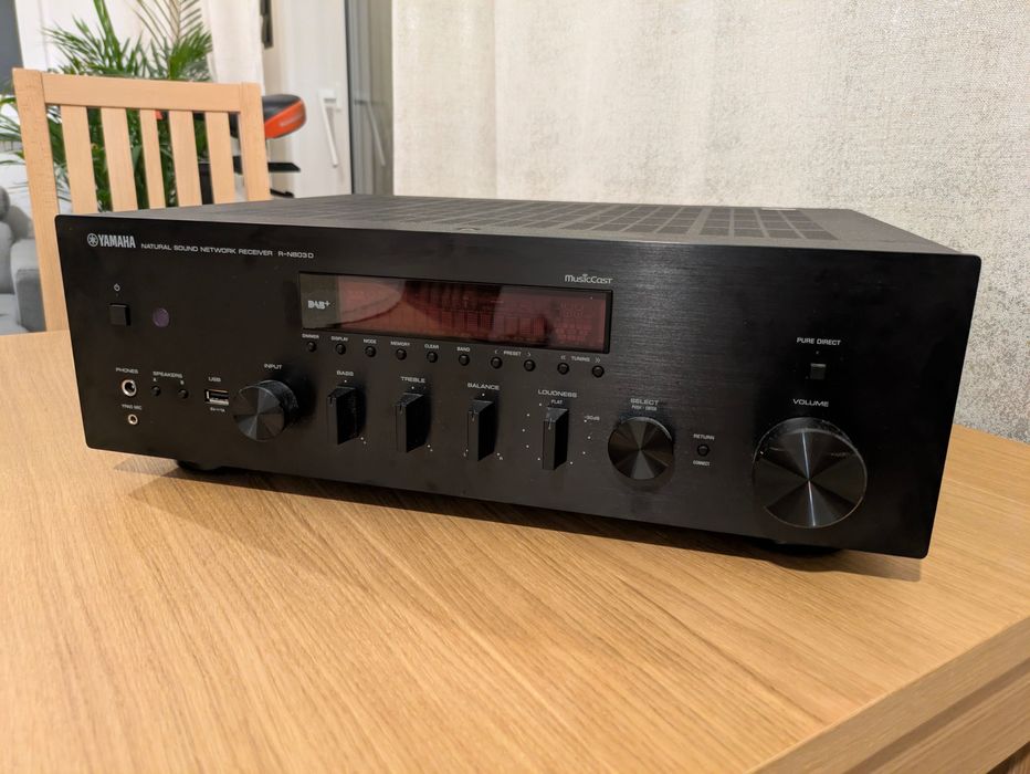 Amplituner sieciowy Yamaha r-n803d | Stan idealny | Komplet