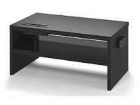 BONTEC 2-Warstwowy Stojak na Monitor Czarny MDF