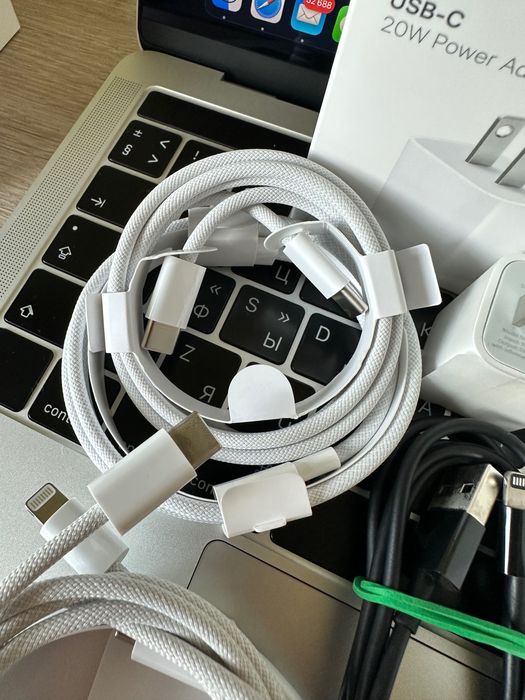 Оригінальні зарядні пристрої Apple USB USB-C lightning 5 10 18 20w