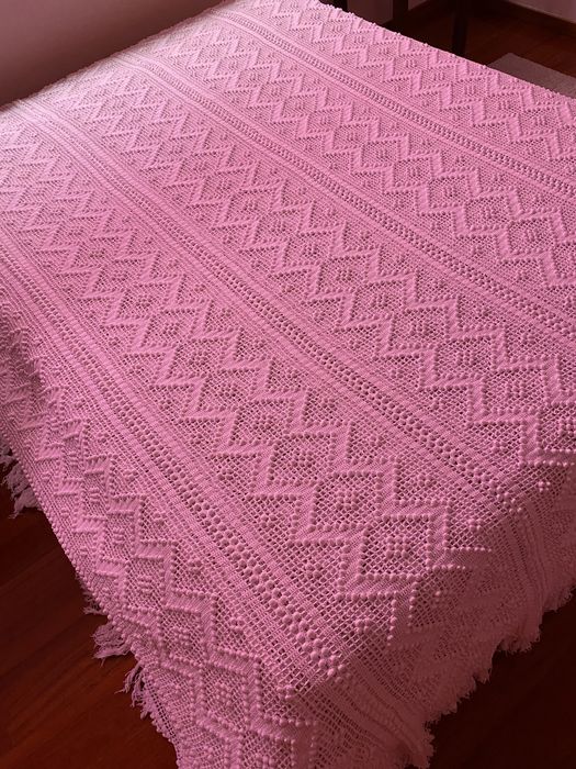 Colcha de cama feità mão
