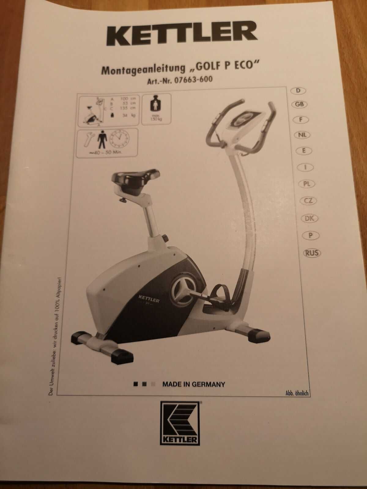 Rower Kettler Golf P Eco