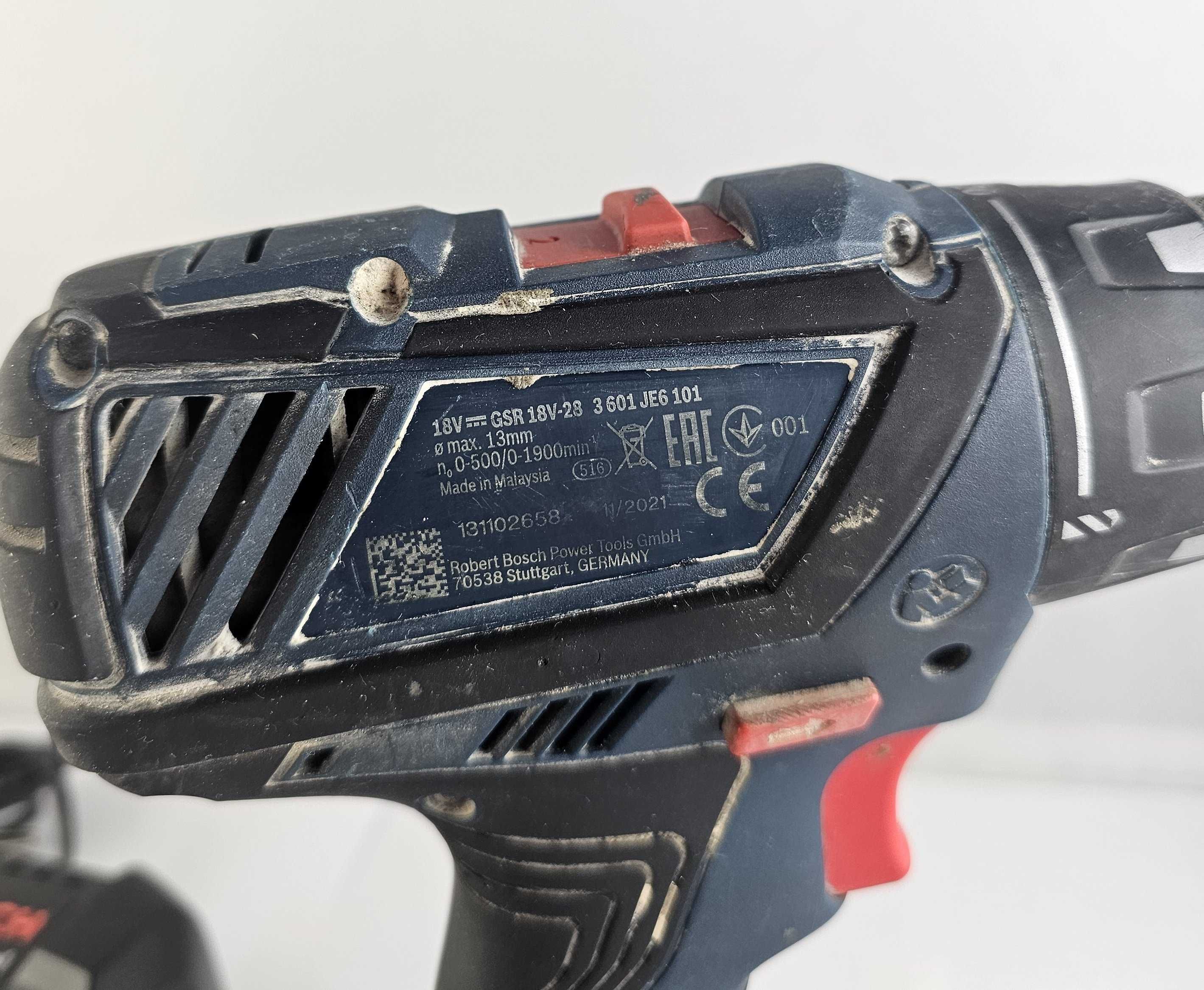 Wkrętarka BOSCH GSR 18V-28 + AKU, Ładowarka