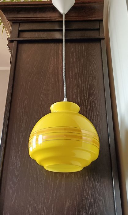 Stara lampa POLAM - PRL, vintage, retro, loft, new look, space age