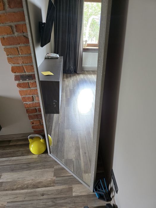 Lustro w ramie z mdf na zamówienie 66 cm x 265 cm prostokąt wysokie