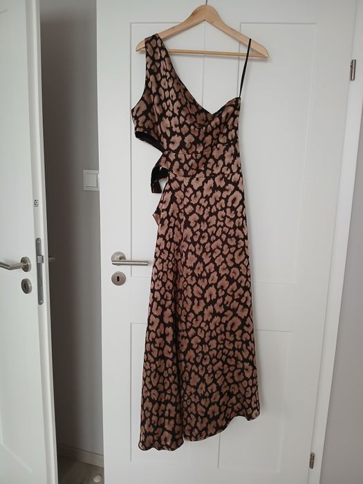 Karen Millen 42 letnia sukienka zwierzęcy wzór
