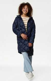 Нова темно-синя куртка-пальто, XS (або дівчат 11-12 рр.), M&S