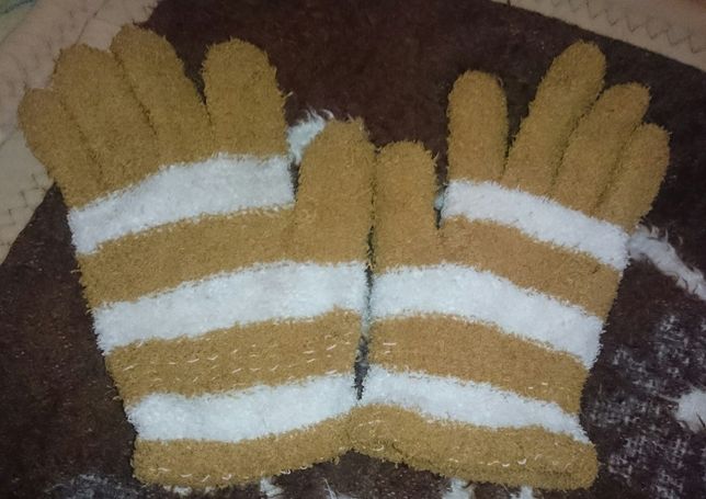 Misiowe, ciepłe rękawiczki