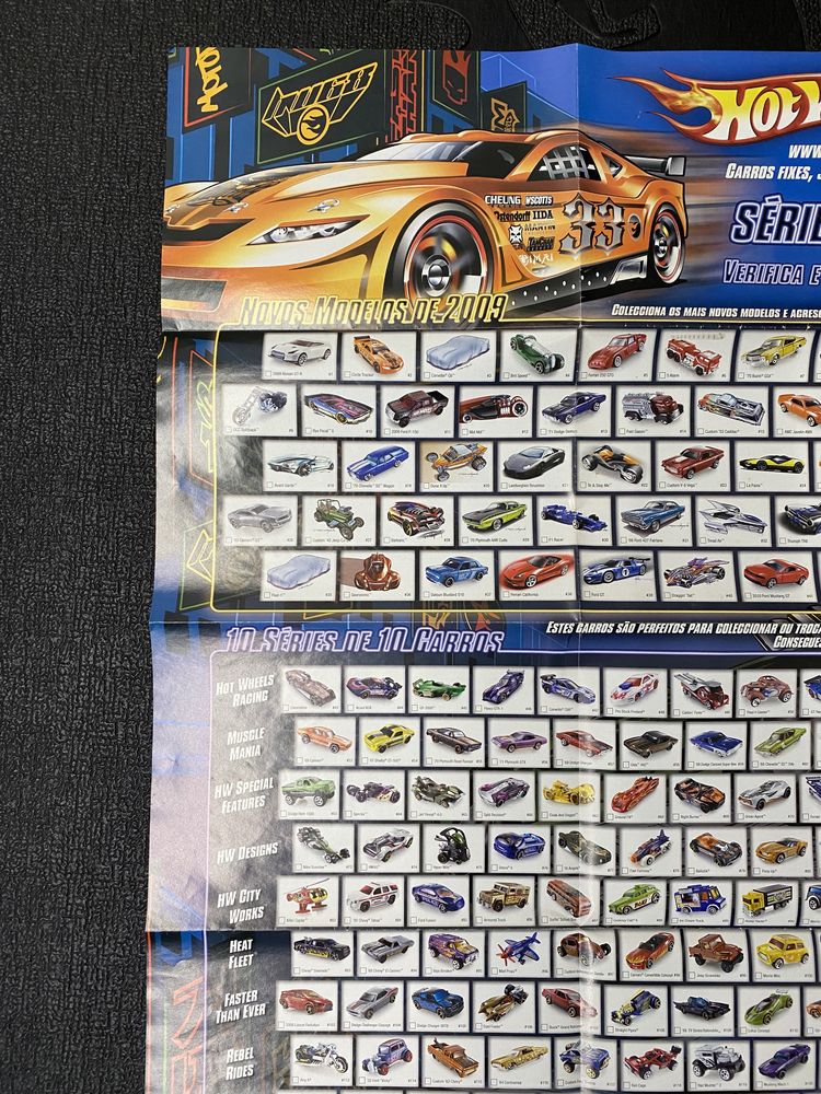 Poster A2 Coleção Hot Wheels 2009