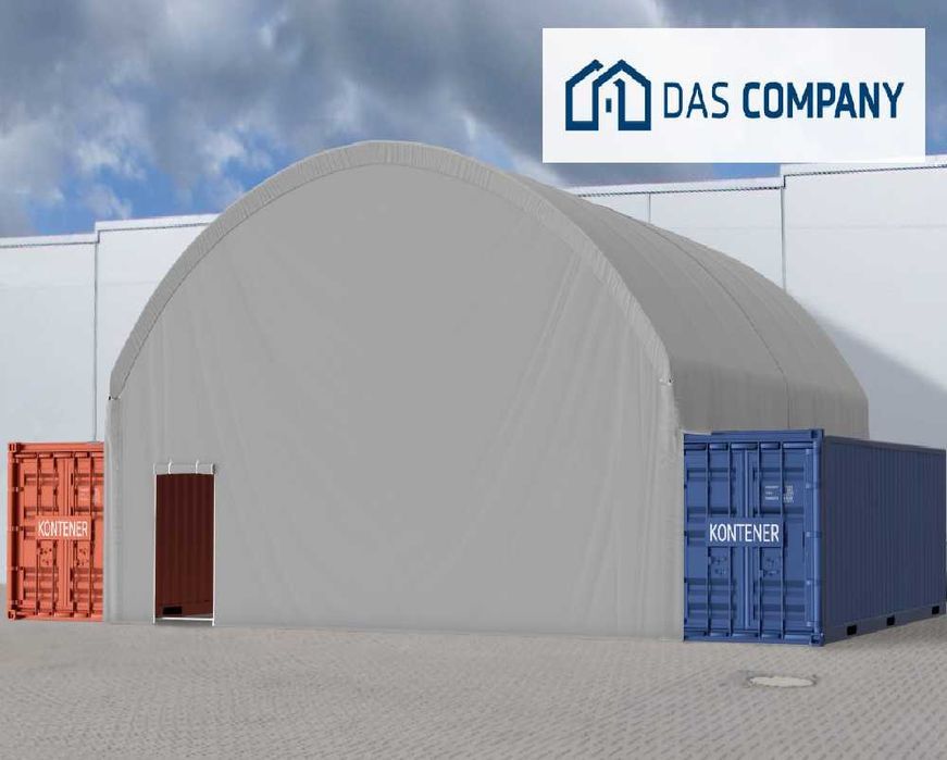 10x12m Namiot ZADASZENIE do kontenerów namiot pełny 2x WEJŚCIA