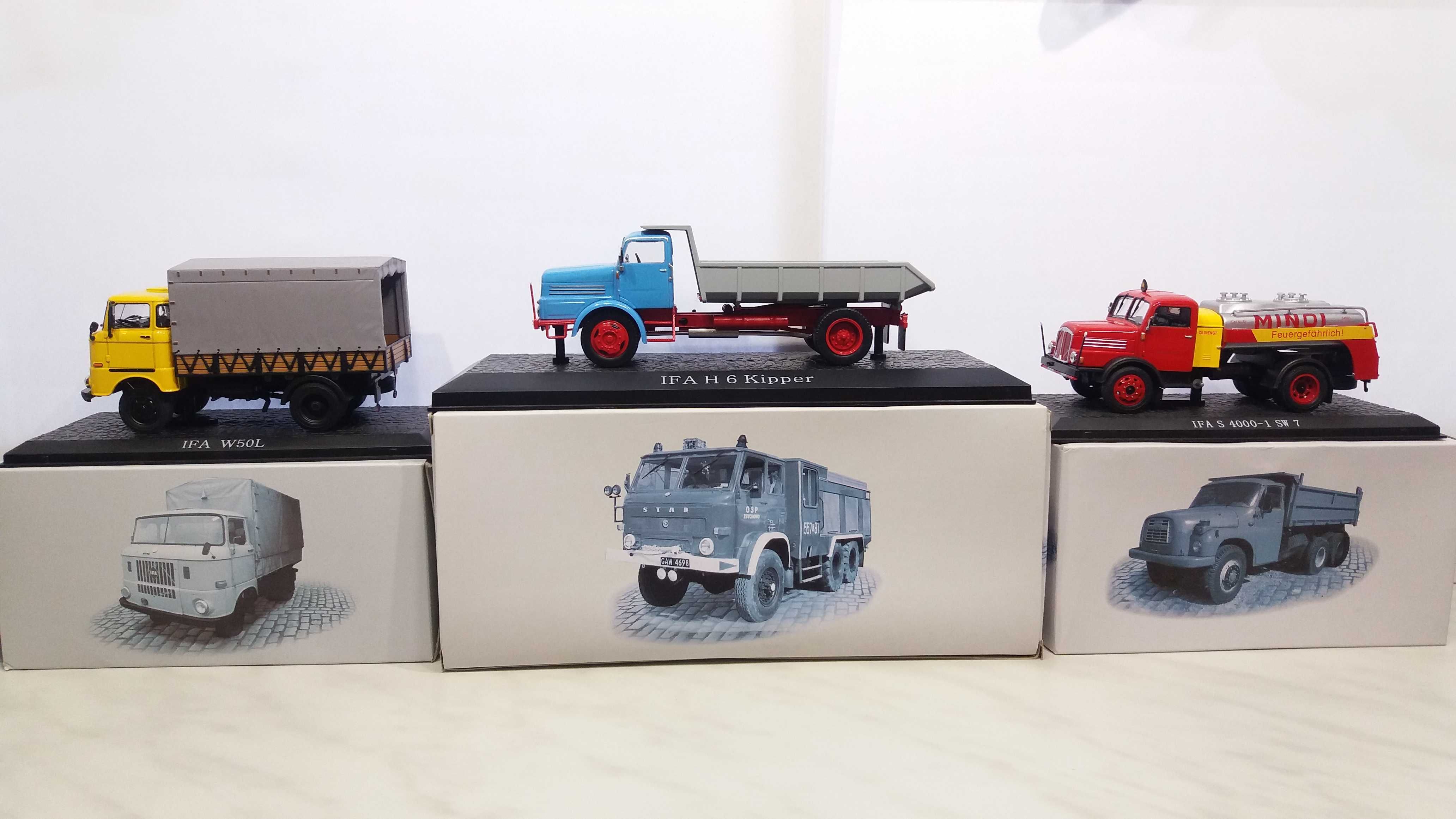 IFA W50L /H 6 Kipper /S 4000-1 SW Minol Kultowe Ciężarówki Skala 1/43