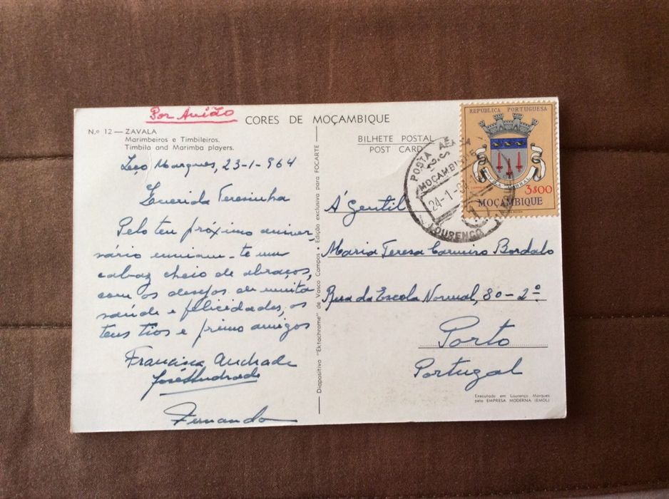 Postal Moçambique 1964