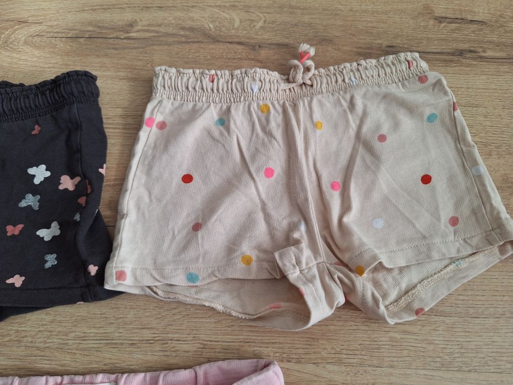 Zestaw 3 szt krótkie spodenki rozmiar 116 h&m reserved