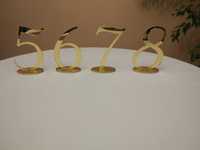 Złote lustrzane numery na stół (1-16) Cena za kpl.