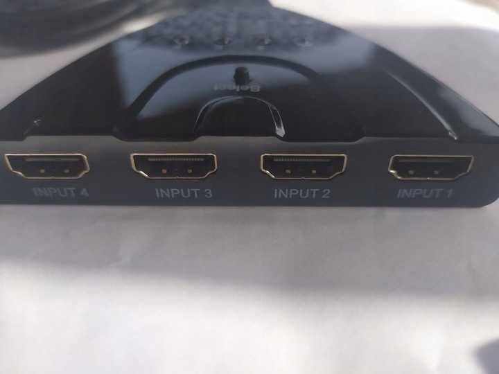 Rozdzielacz HDMI 4x1 Switch 4 Porty Rozgałęźnik