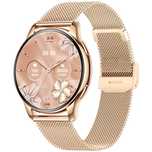smartwatch damski veltori vt300-1 złota bransoleta