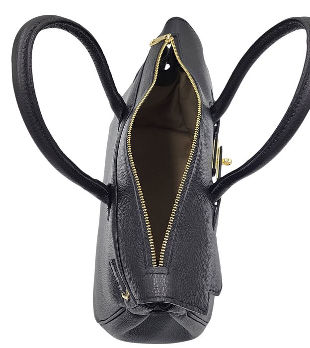 Torebka damska LAURA BIAGGI shopper skóra naturalna czarna