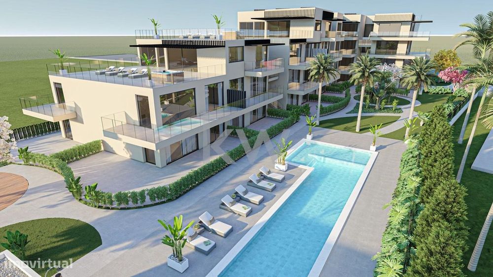 Apartamento T2 em condomínio fechado com piscina em Vilamoura