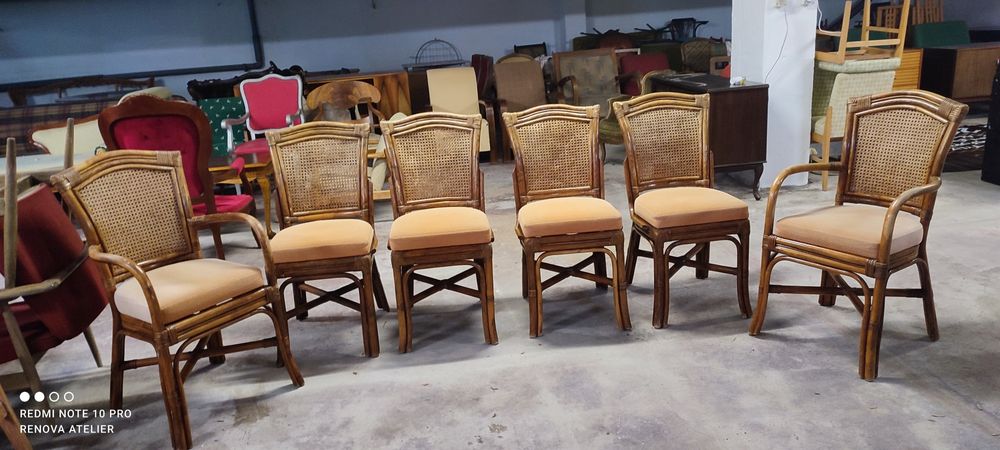 Zestaw krzeseł ogrodowych 6 sztuk