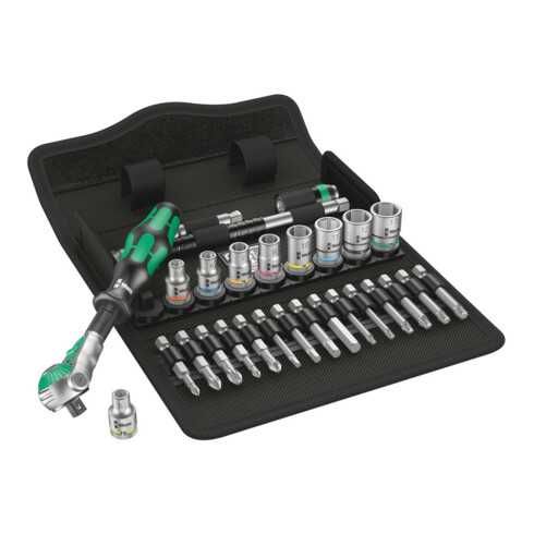 Wera 8100 SA 6 komplet bity nasadki Zyklop 1/4'' Super Jakość Nowy