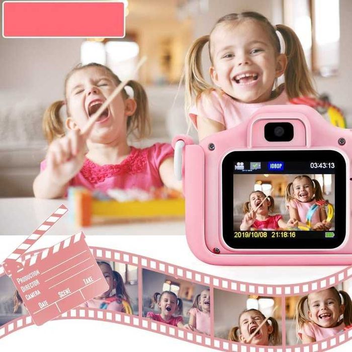 Aparat Cyfrowy dla Dzieci Dziecka Fotograficzny JEDNOROŻEC + KARTA 4GB
