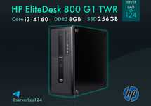 Комп'ютер HP EliteDesk 800 G1 TWR / i3-4160 / 8GB DDR3 / SSD 256GB
