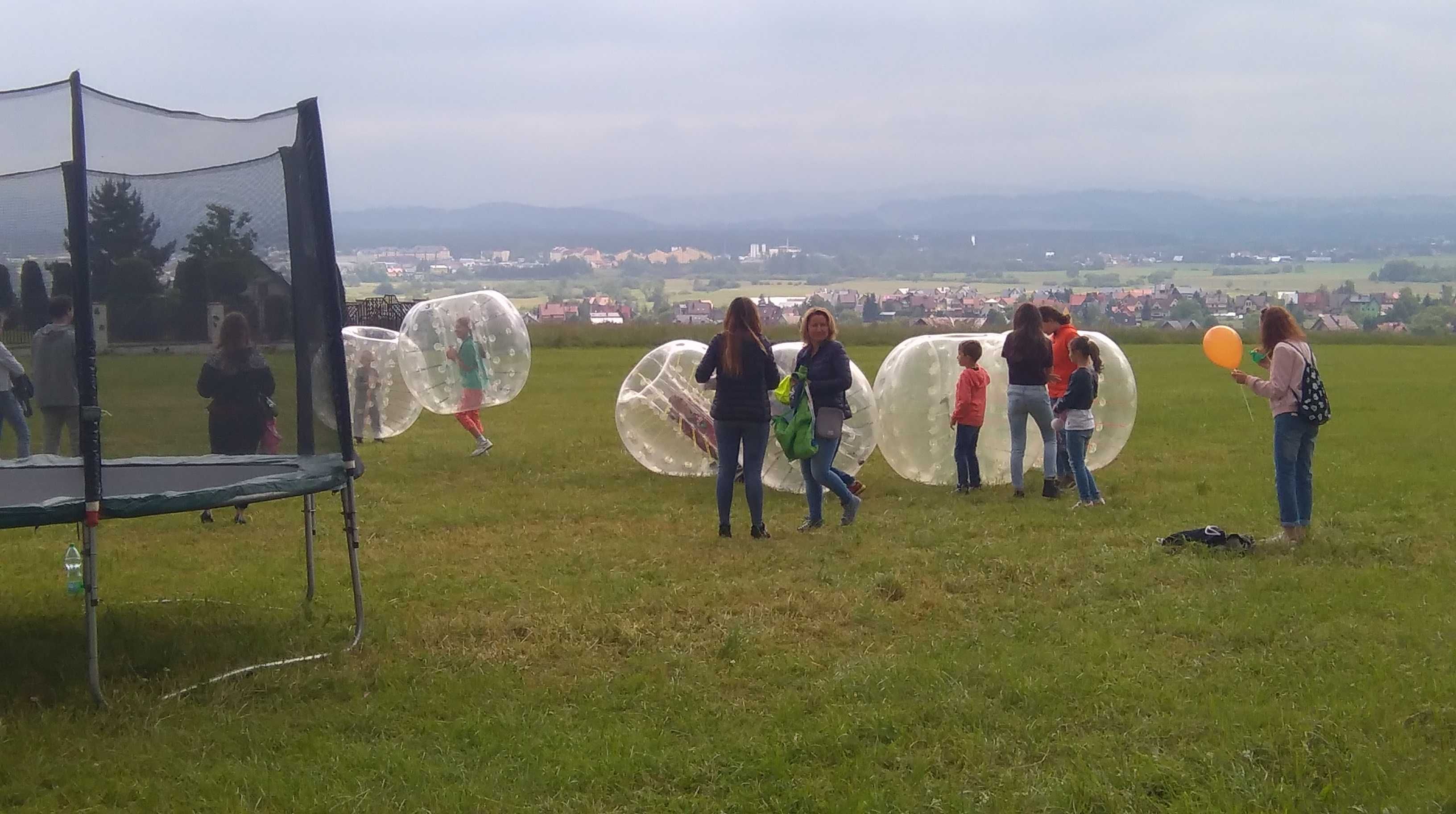 dmuchane zamki euro bungee kolejka elektryczna trampoliny popcorn