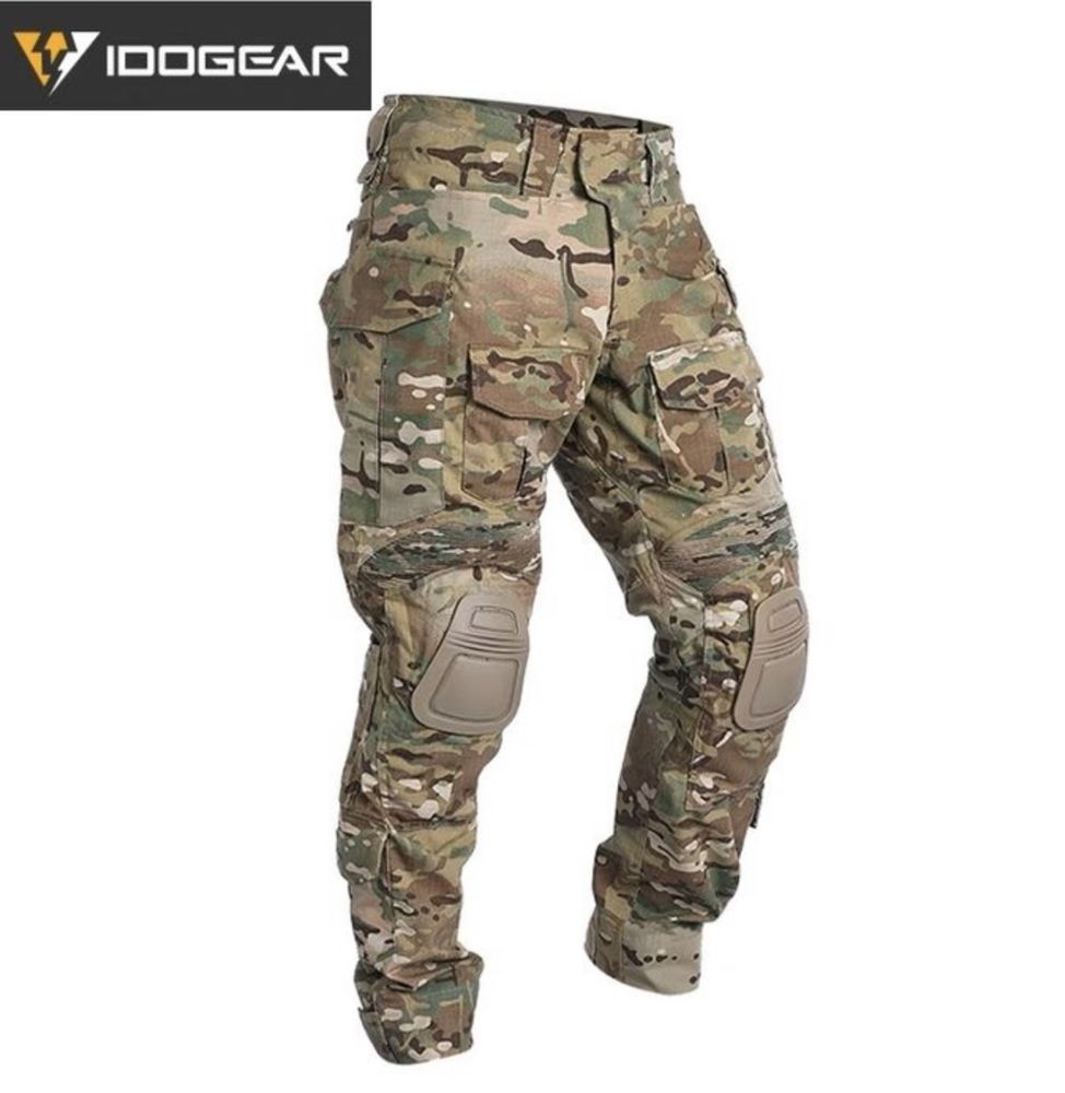 Тактичні штани з наколінниками IDOGEAR G3 мультикам S-2XL