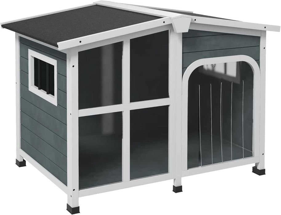 PORTES GRÁTIS - Casota de Madeira para cães médios 101x66,5x70,5cm