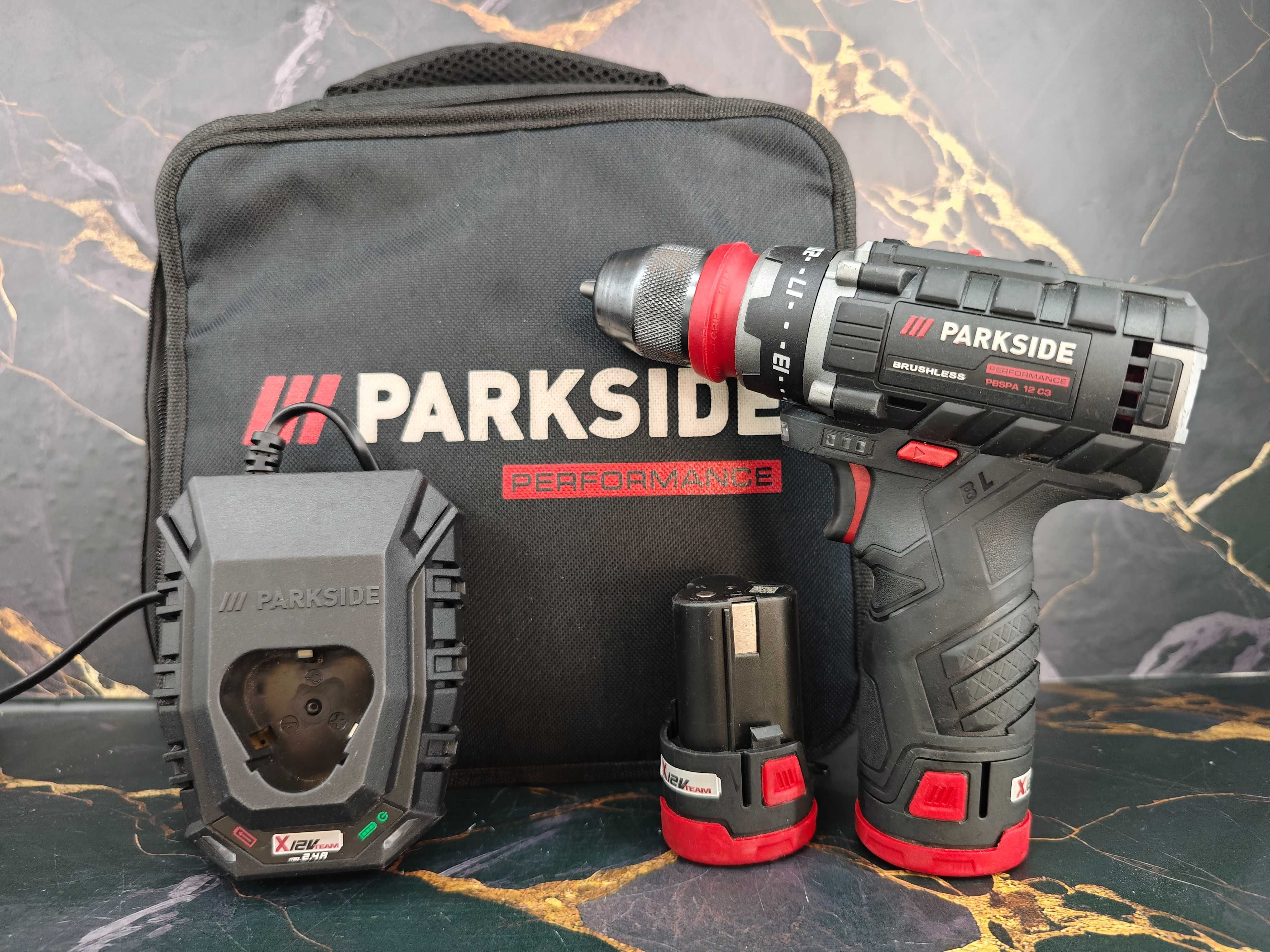 Wkrętarka akumulatorowa PARKSIDE Performance PBSPA 12 C3 komplet 2 aku