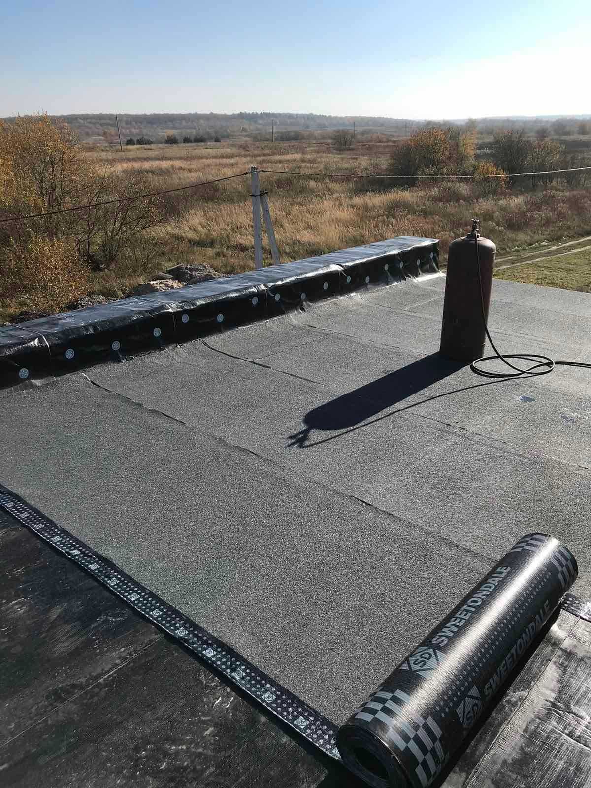 Покриття дахів єврорубероїдом, гідроізоляція фундаментів