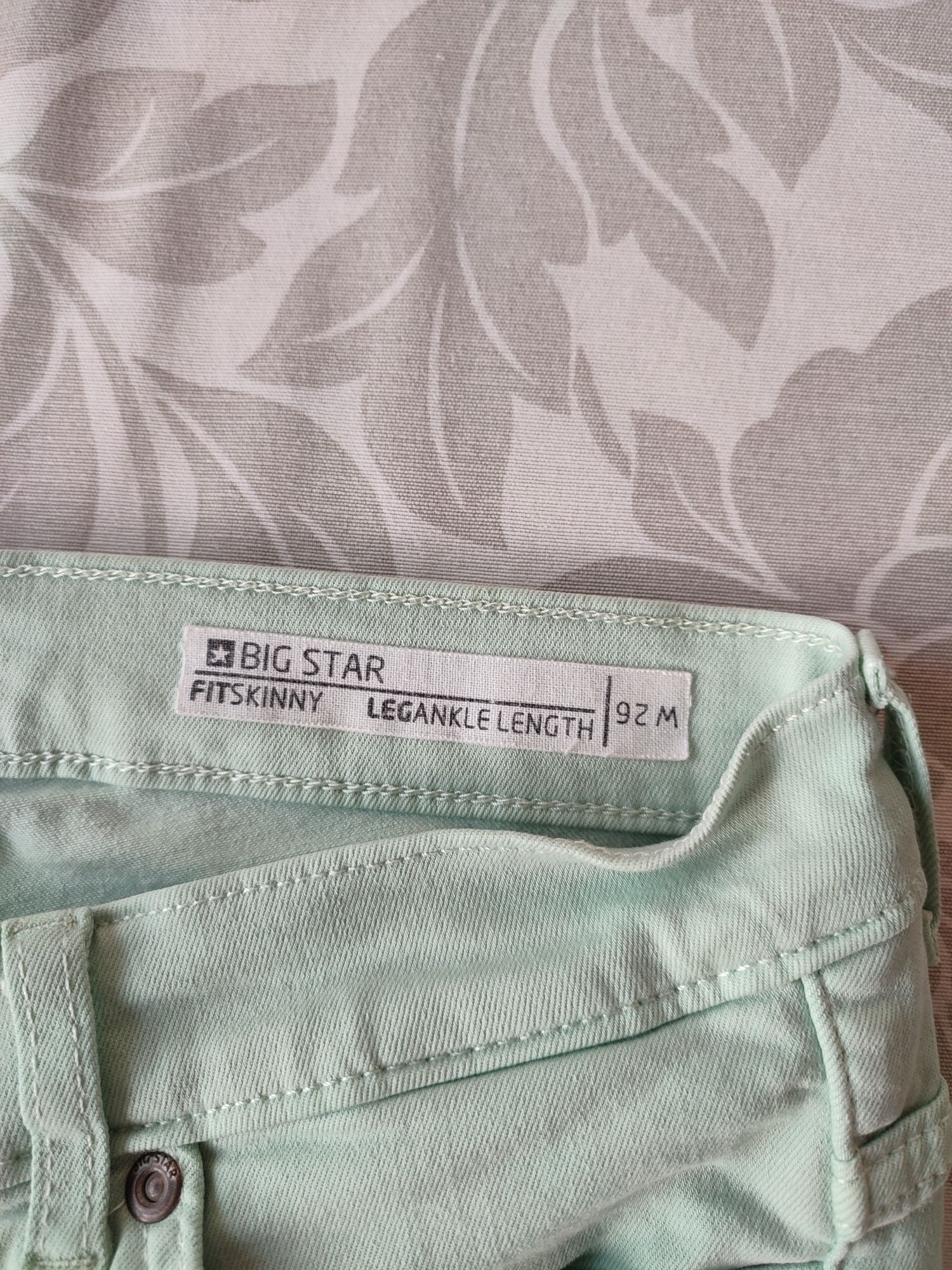 Spodnie Big Star W26 w miętowym kolorze