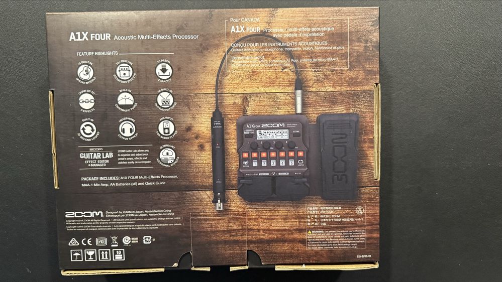 Zoom A1X Four Acoustic FX Pedal