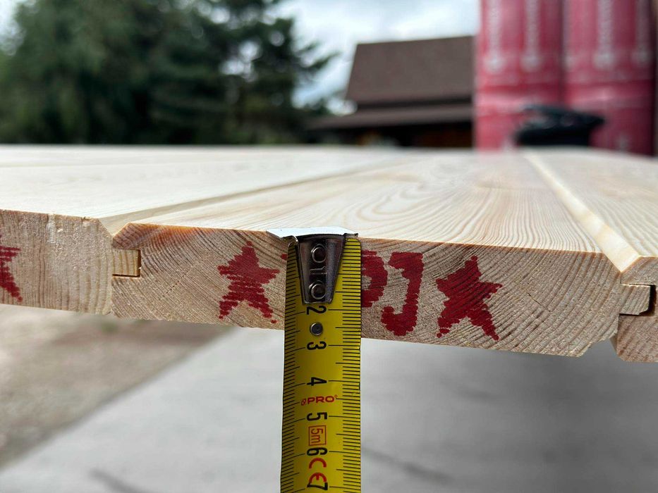 Deska podłogowa-deska elewacyjna 2w1- sosna 140mm x 28mm/Stropopodłoga