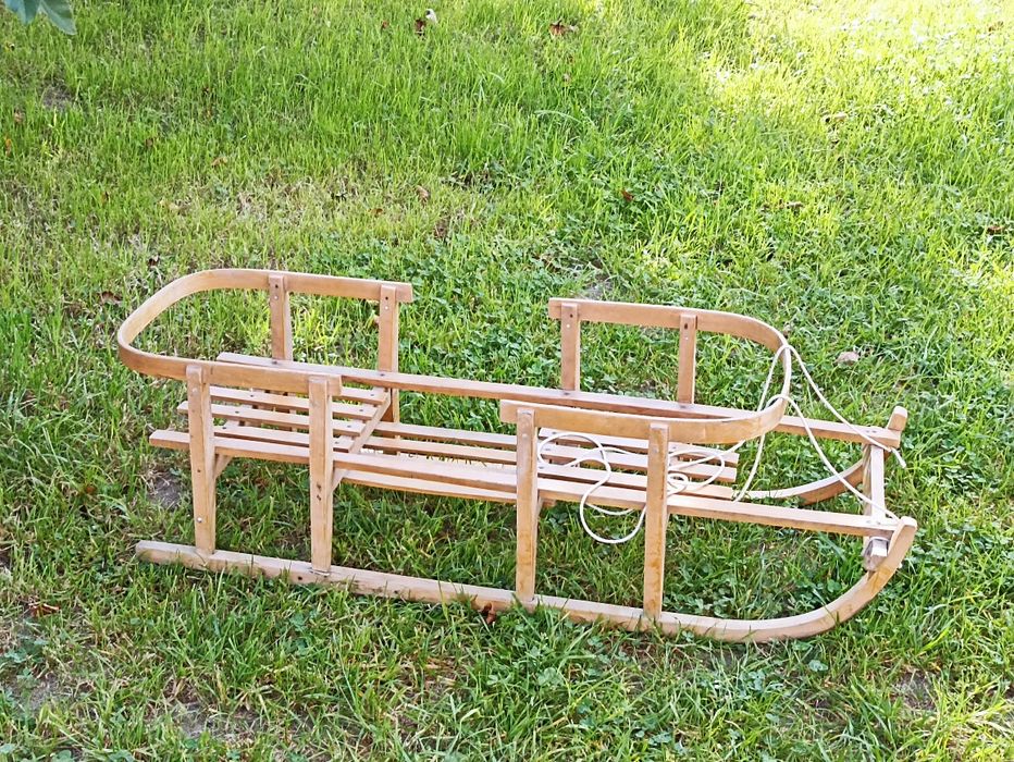 Stare retro podwójne sanki