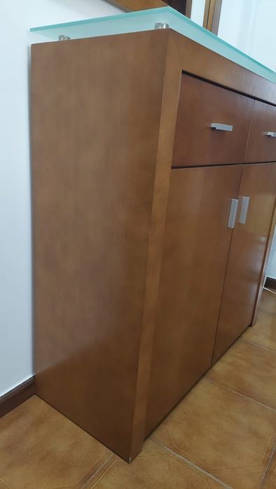 Movel entrada  com vidro fosco