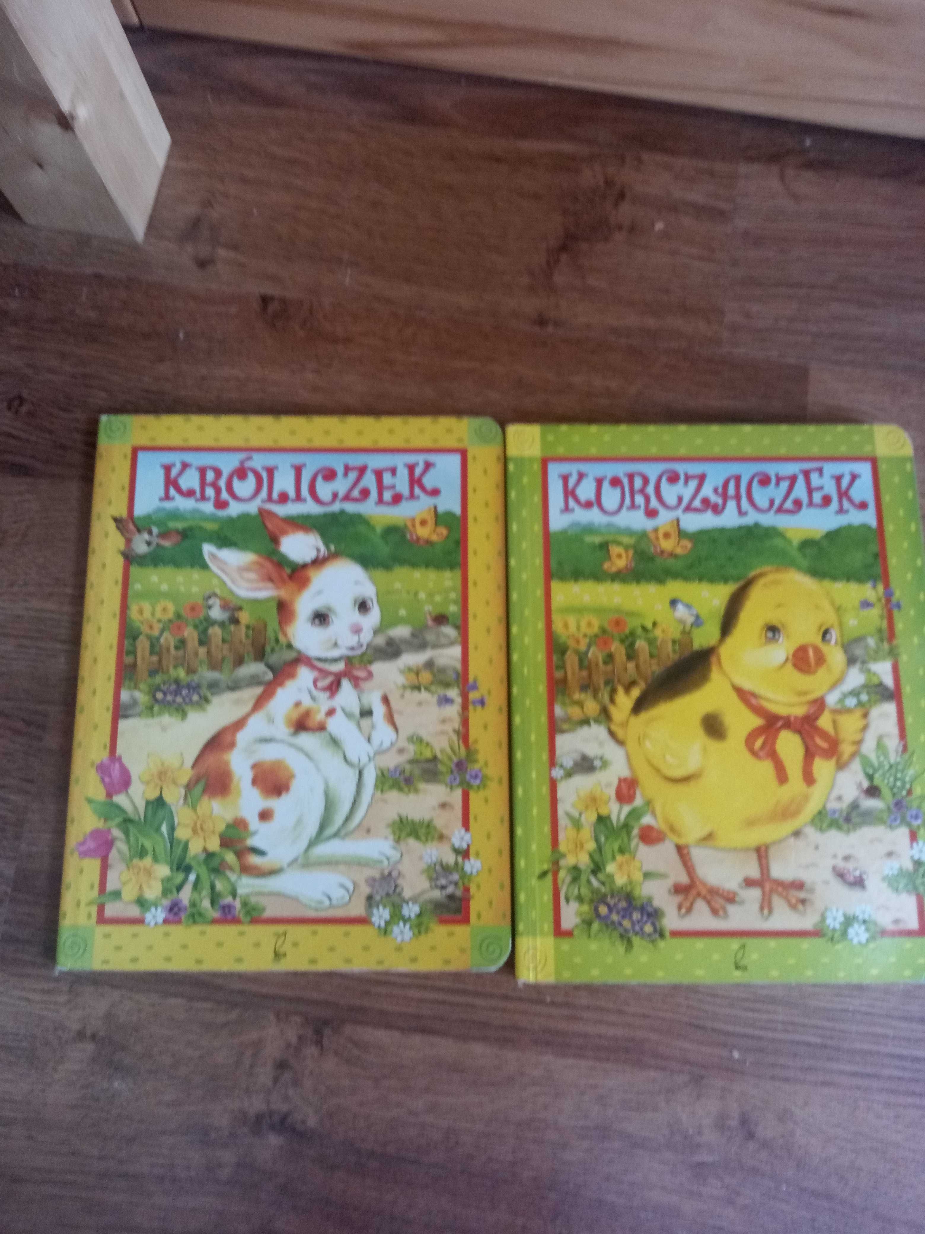 Książeczki kartonowe Kurczaczek i Króliczek