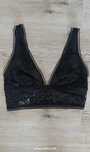 Koronkowy bralette nowy czarny z metką