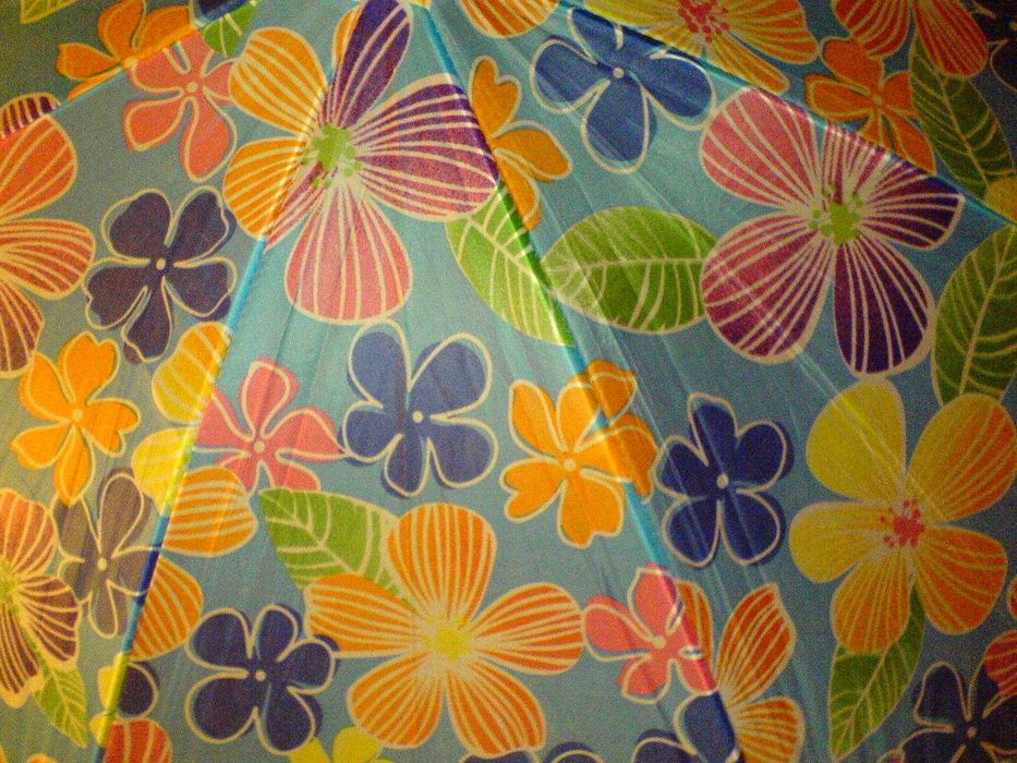 Parasol Plażowy Ogrodowy Kwiaty 145/175 szczelny NOWY NIEUŻYWANY