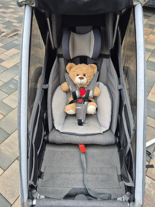 Przyczepa rowerowa Qeridoo Kidgoo 1 szary