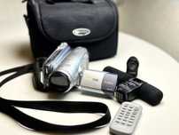 Kamera Canon  HDV HV-20 mikrofon,karta SD lampa,zestaw analog look y2k