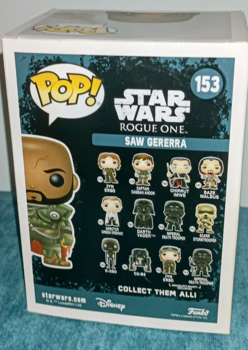 Funko Pop Star Wars Rogue One #153 Saw Gerrera  edição limitada exclus