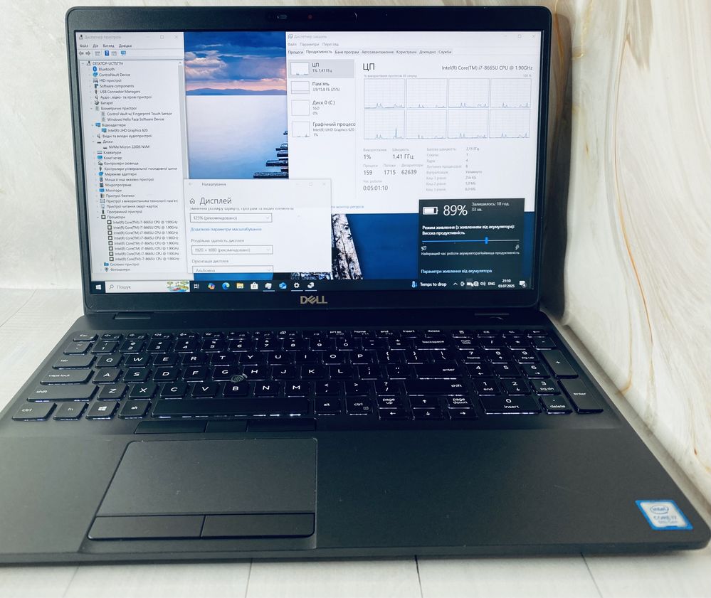 ‼️Класний стан‼️ Dell Latitude 5500 15.6’FHD iPS i7-8665U 16/256