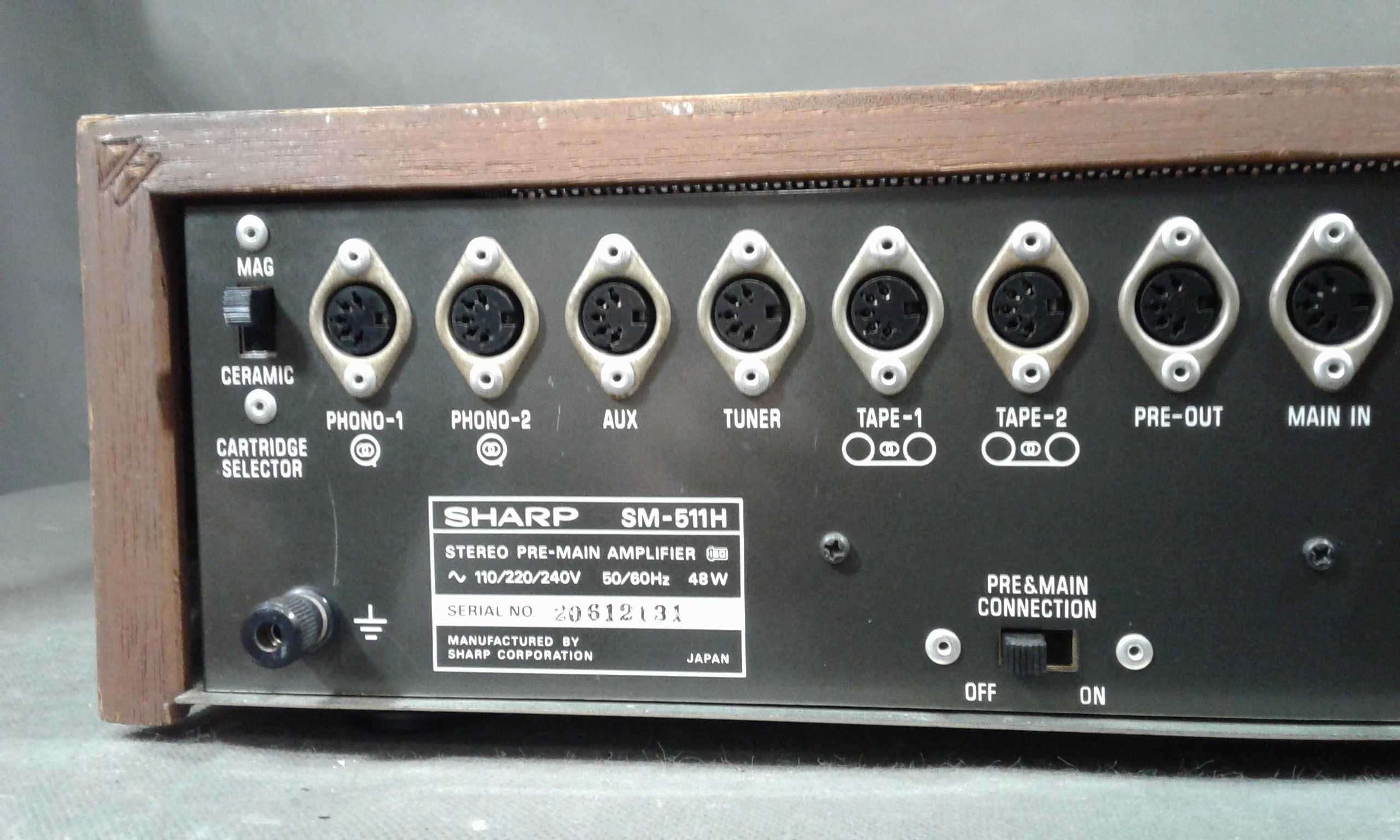 SHARP SM-511H,wzmacniacz stereo vintage