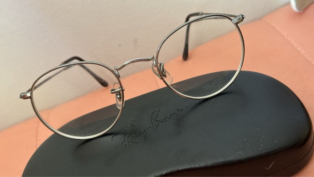 Armação prateada da ray ban