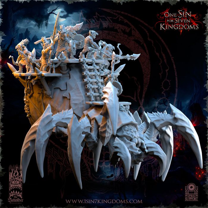 The Black Horde Goblins Behemoth Spider - The Beholder Miniatures