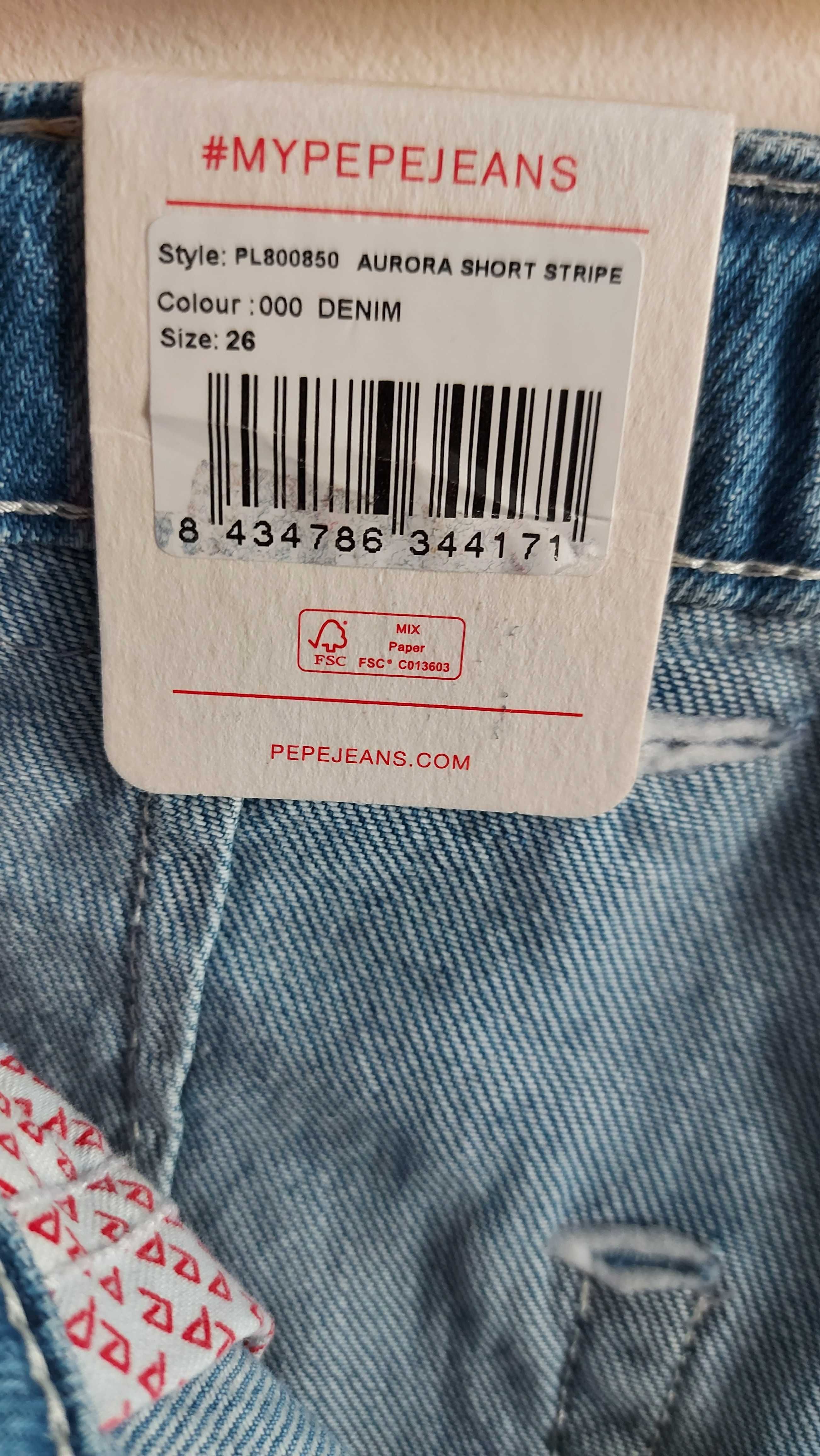 Spodenki Krótkie Szorty Pepe Jeans 26 / XXS